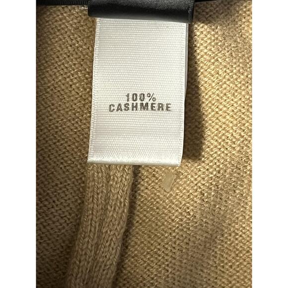 St John Pants Womens 12 Tan 100% Cashmere Knit Wide Leg Drawstring Lounge - Picture 4 of 11